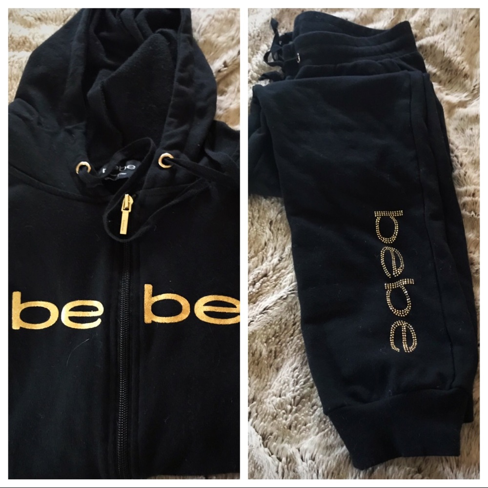 Bebe Hoodie and Capris Sweat Pants Size S